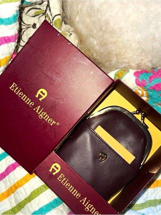 Etienne Aigner Accessories - RARE Vintage Etienne Aigner Burgundy Leather Cigarette Case w/ Box & Tags